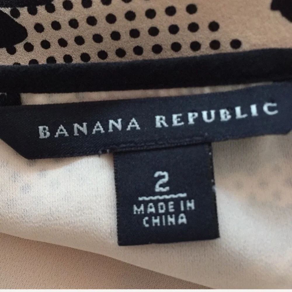 Banana Republic 100% Silk Floral Knee Length Skirt Pink Black Size 2